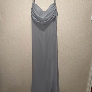 Lulu's Sophisticated Gray Maxi Dress